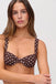 Rhodes Chocolate Polka Bikini - טופ